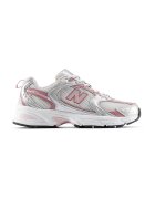 New Balance Спортни обувки 530 с велур - Сив/Прашно розово/Сребрист