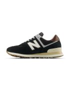New Balance Спортни обувки 574 от велур и мрежа - Кафяв/Черен