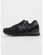 New Balance Спортни обувки 574 с велур - Черен/Tъмносив