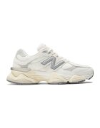 New Balance Спортни обувки 9060 с кожа - Мръснобял/Сребрист