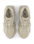 New Balance Спортни обувки 9060 с велур и масивен ефект Сиво-бежов
