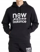 New Balance Суичър с лого и джоб тип кенгуру