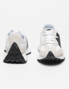 New Balance Унисекс Мрежести спортни обувки 327 с кожа и велур Бял