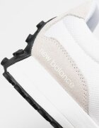 New Balance Унисекс Мрежести спортни обувки 327 с кожа и велур Бял