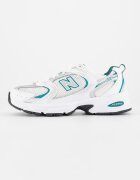 New Balance Унисекс мрежести спортни обувки 530 Бял/Зелен/Сребрист