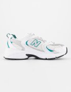 New Balance Унисекс мрежести спортни обувки 530 Бял/Зелен/Сребрист