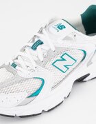 New Balance Унисекс мрежести спортни обувки 530 Бял/Зелен/Сребрист