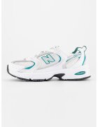 New Balance Унисекс мрежести спортни обувки 530 - Бял/Зелен/Сребрист