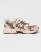 New Balance Унисекс мрежести тренировъчни обувки 530 с кожа Лилав/Мръснобял