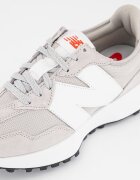 New Balance Унисекс Спортни обувки 327 с велур и текстил Светло сив