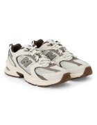 New Balance Унисекс тренировъчни обувки 530 с еко кожа Тъмнокафяв/Слонова кост