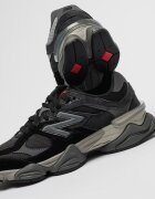 New Balance Унисекс велурени спортни обувки 9060 с мрежа и масивен дизайн Черен/Tъмносив