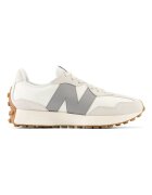 New Balance Велурени спортни обувки 327 с лого Слонова кост/Сив/Светло бежово