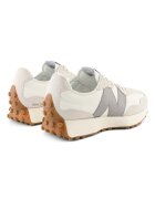 New Balance Велурени спортни обувки 327 с лого Слонова кост/Сив/Светло бежово