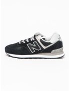 New Balance Велурени спортни обувки 574 - Черен/Сив