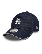 New Era Бейзболна шапка Stitch 9Twenty от деним Бял Тъмносин