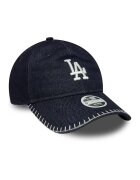 New Era Бейзболна шапка Stitch 9Twenty от деним Бял Тъмносин
