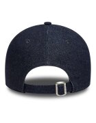 New Era Бейзболна шапка Stitch 9Twenty от деним Бял Тъмносин