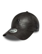 New Era Шапка 9TWENTY® от еко кожа с лого Черен