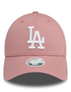 New Era Шапка от памук LA Dodgers 9FORTY Бял/Прашно розово