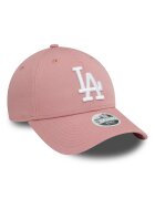 New Era Шапка от памук LA Dodgers 9FORTY Бял/Прашно розово