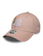 New Era Шапка с бродерии Пастелнорозов/Мръснобял