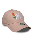 New Era Шапка с бродерии Пастелнорозов/Мръснобял
