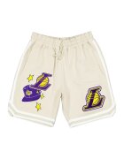 New Era Шорти Los Angeles Lakers с апликации - Жълт/Виолетов/Светло бежово