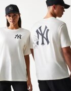 New Era Унисекс тениска MLB NY Yankees Мръснобял/Антрацитно сиво