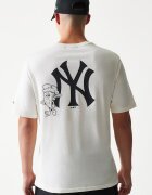 New Era Унисекс тениска MLB NY Yankees Мръснобял/Антрацитно сиво