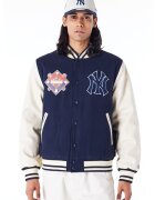 New Era Яке Varsity с вълна - Крем/Тъмносин