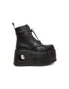 NEW ROCK Дамски боти M-MILI083CCT-C18 - Естествена кожа - Черен - Черен