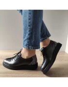 Nicolis Ежедневни дамски обувки 106 Black + Croco - черни