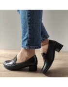 Nicolis Ежедневни дамски обувки 125009 Black + Croco - Черни