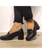Nicolis Ежедневни дамски обувки 125394 Black + Croco - Черни