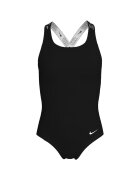 Nike Бански костюм Logo Tape За жени Черен