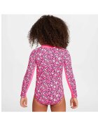 Nike Бански костюм Long Sleeve One Piece За момичета Розов