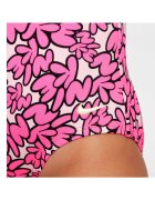 Nike Бански костюм Long Sleeve One Piece За момичета Розов