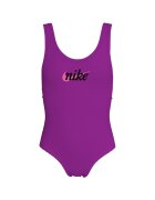 Nike Бански костюм Swim Signature Swoosh За деца Лилав