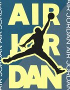 Nike Баскетболна тениска JDB HBR City Tee Бледожълт/Бял/Петролно синьо