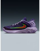 Nike Баскетболни обувки Giannis Immortality 4 с лого - Червен/Виолетов/Електриково Зелено