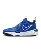 Nike Баскетболни обувки Team Hustle с кожа - Бял/Кралско Синьо