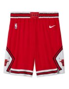 Nike Баскетболни шорти Chicago Bulls с еластична талия - Червен/Бял