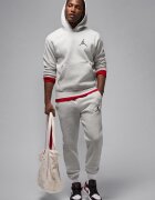 Nike Баскетболно худи Jumpman с джоб кенгуру Светлосив меланж