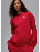 Nike Баскетболно худи Jumpman с паднали ръкави - Червен/Бял