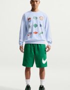 Nike Бермуди с връзка и джобове Бял/Зелен