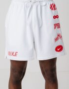 Nike Бермуди със скосени джобове Бял/Аленочервен