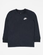 Nike Блуза Futura с овално деколте и лого Черен