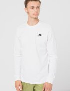 Nike Блуза Sportswear Club с бродирано лого Бял