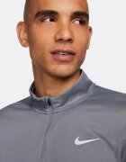 Nike Блуза за бягане с къс цип Бял/Tъмносив
